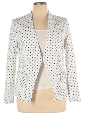 Carmen Marc Valvo polka dot blazer‎